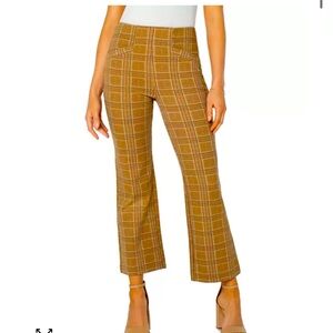 Stella Plaid Cropped Flare Pants